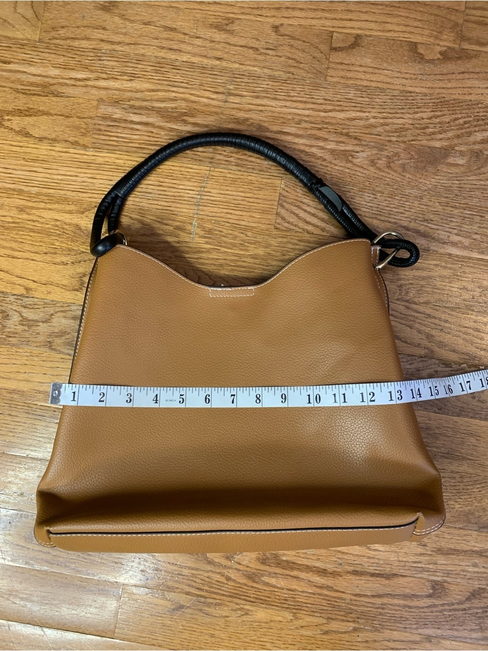 Parfois Tan & Black Two-Tone Faux Leather Tote Bag - Picture 14 of 15